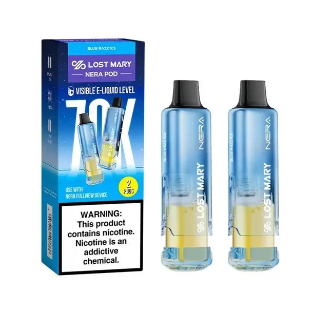 Vape descartable 70k Pod Lost Mary Blue Razz Ice original en Uruguay | VAPOSVAPER