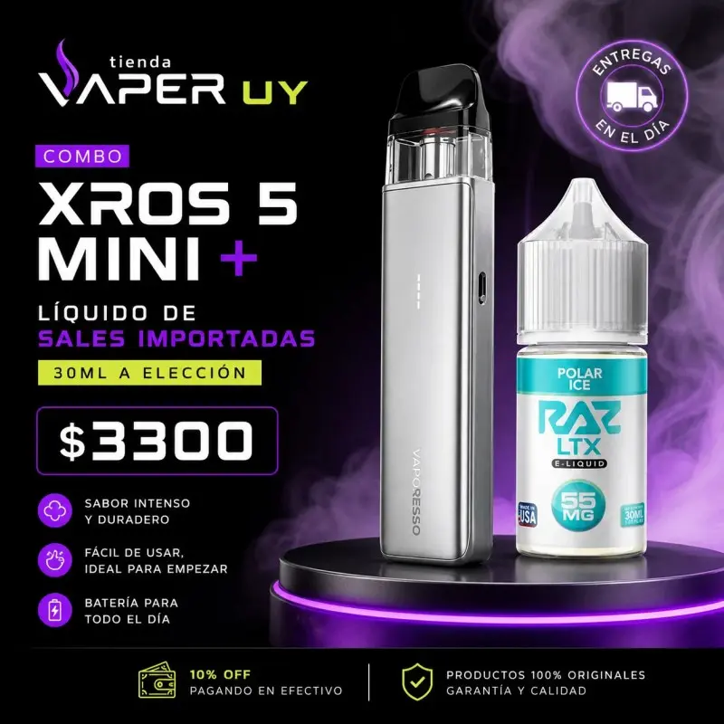 COMBO DE INICIO PLUS | XROS 5 mini + LIQUIDO