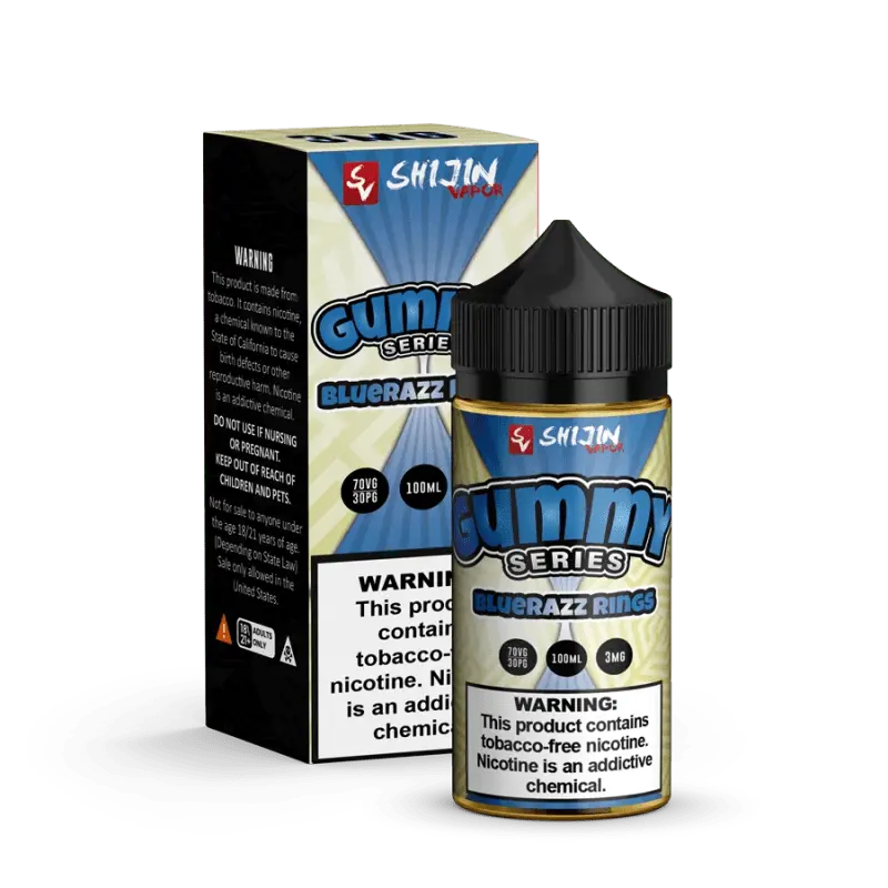 E-LIQUID GUMMY BLUERAZZ RINGS