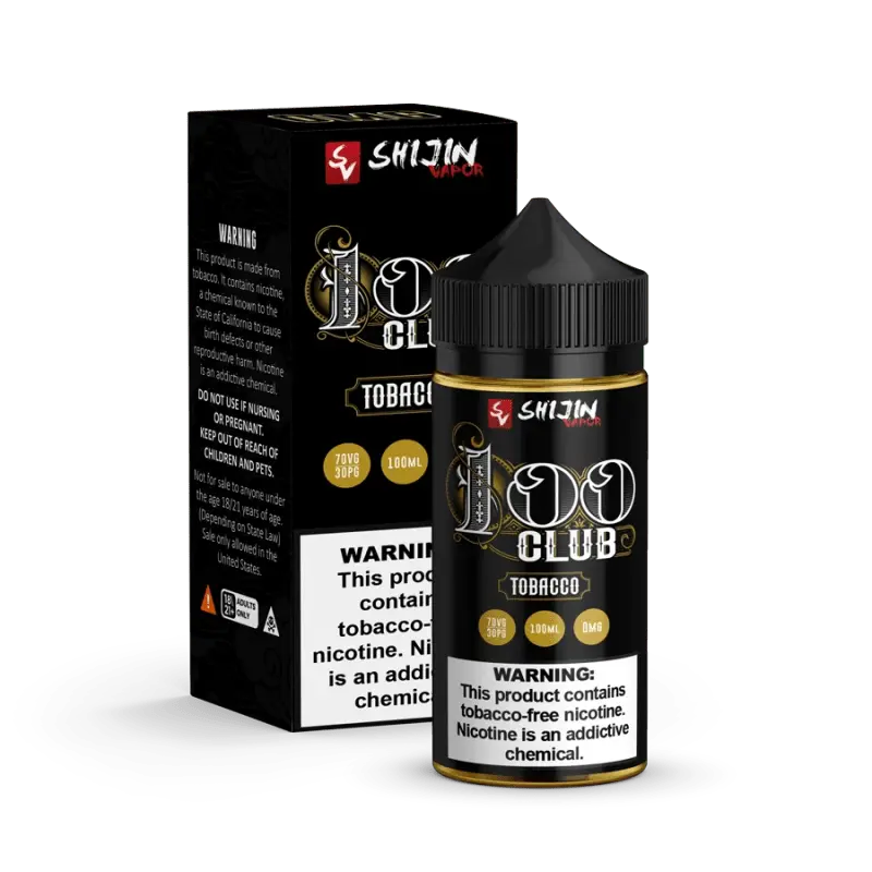 E-LIQUID TOBACCO 100 CLUB