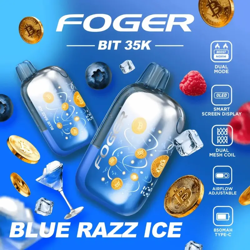 FOGER BIT 35K BLUE RAZZ ICE