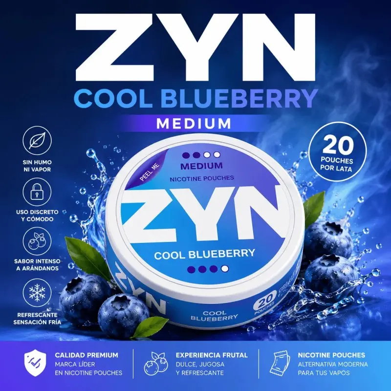 ZYN Pouches – Cool Blueberry x20